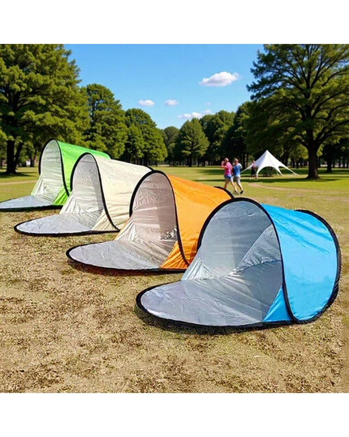 Tente de camping monocouche à ouverture rapide et protection solaire, abri pare-soleil portable pour la plage et l’extérieur SG8A