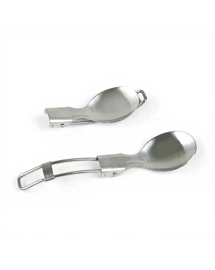 Folding 430 Stainless Steel Knife Fork Spoon 3-Piece Camping