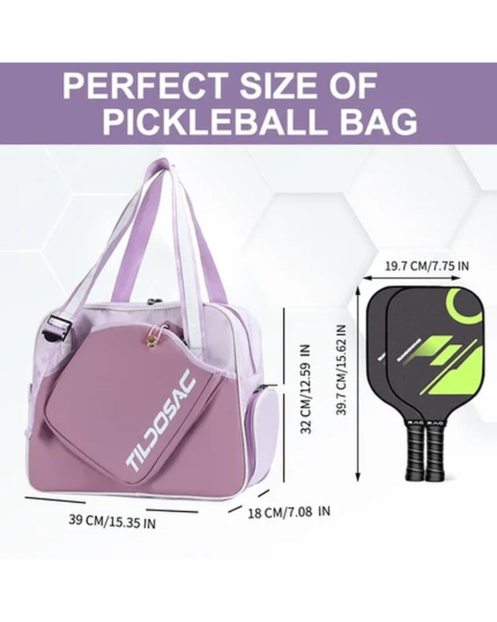 Women's Pickleball Premium Outdoor Sports Multi-Functional Tote Bag