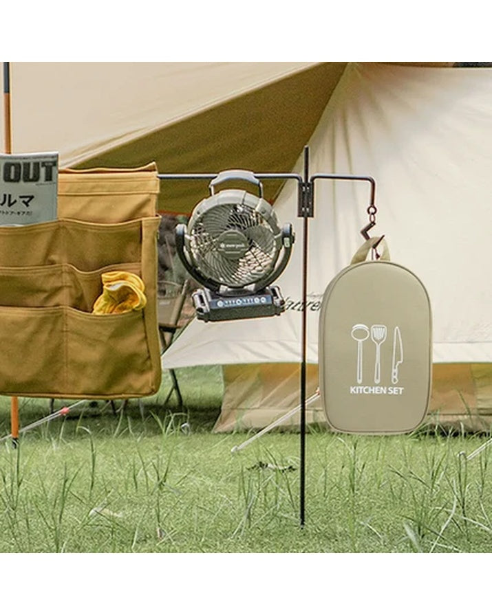 Saco de armazenamento de utensílios de cozinha de piquenique de acampamento ao ar livre portátil saco de armazenamento de utensílios de mesa de aço inoxidável sg7a