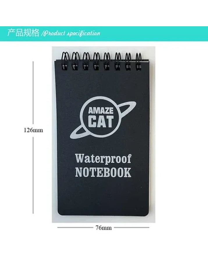 Fast Shipping Multi-color Waterproof Spiral Binding Notebook Pocket
