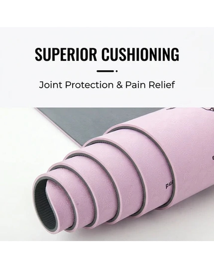 Ecofriendly Nonslip TPE 6mm Yoga Mat for Gym Exercise with Custom