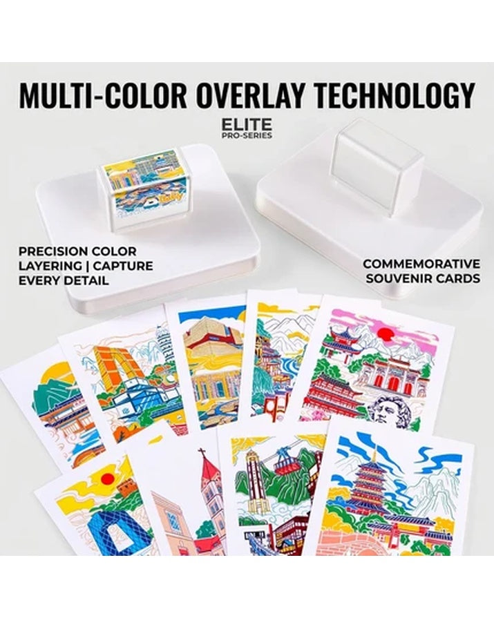 Multi-Layer Scenic Photosensitive Square Stamp, Customizable
