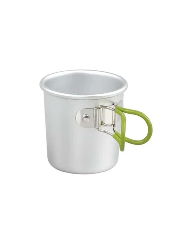 Copo de acampamento ao ar livre dobrável portátil de liga de alumínio 150ml com bolsa de armazenamento SG7B