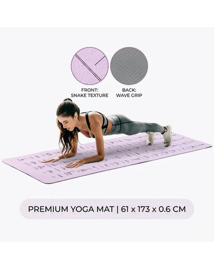 Ecofriendly Nonslip TPE 6mm Yoga Mat for Gym Exercise with Custom