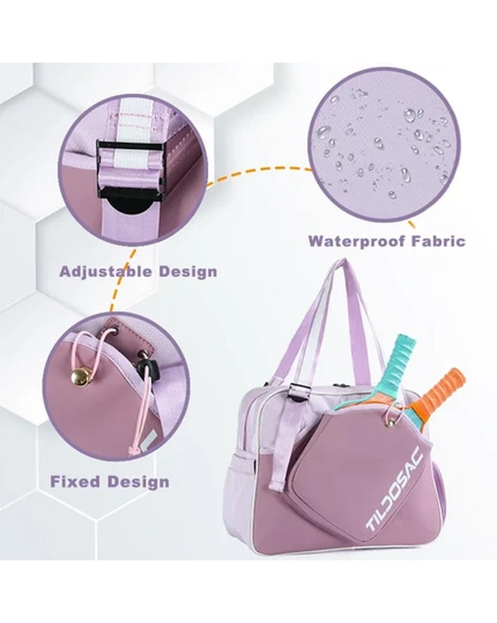 Women's Pickleball Premium Outdoor Sports Multi-Functional Tote Bag