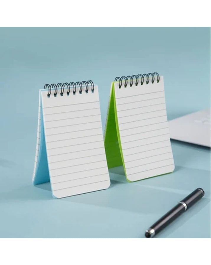 Fast Shipping Multi-color Waterproof Spiral Binding Notebook Pocket