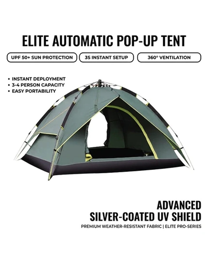 Portable Four-Season Quick-Open Pop-up One Bedroom Steel Poles Tube