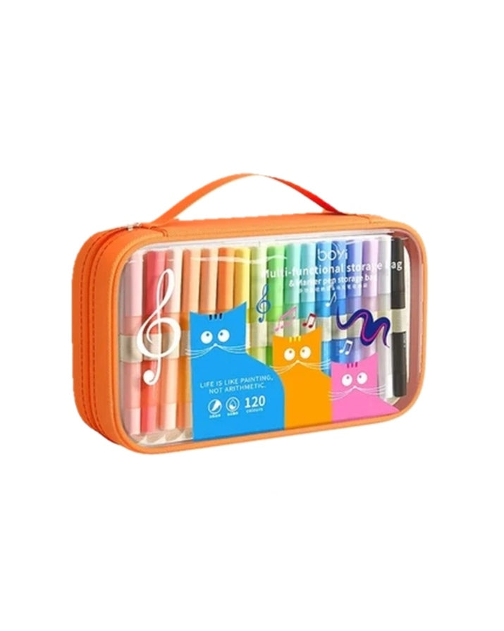PU Pencil Storage Bag for School & Office Use SG26 Model Direct Soft